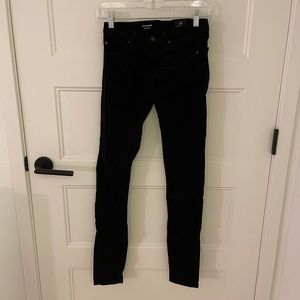 AG the legging jeans in velvet black size 24